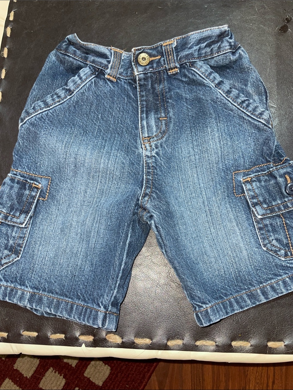 Wrangler Boys Blue Denim Cargo Shorts